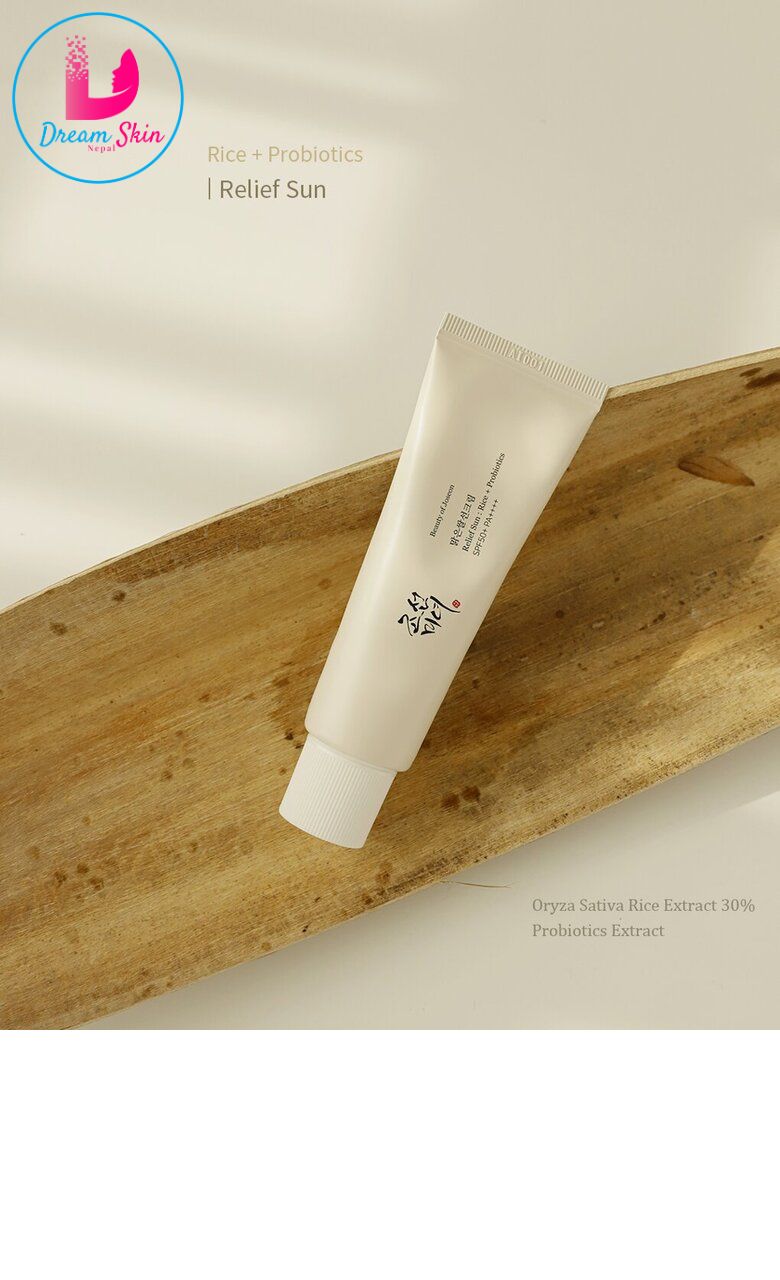 Beauty of Joseon Relief Sun: Rice + Probiotics Sunscreen SPF 50+ PA ++++(50ml)
